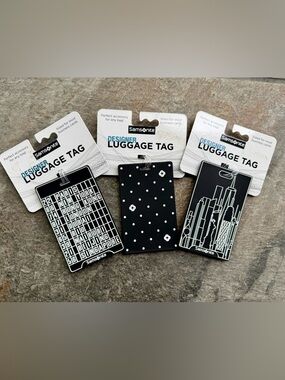 (3) Samsonite Designer Luggage Tags